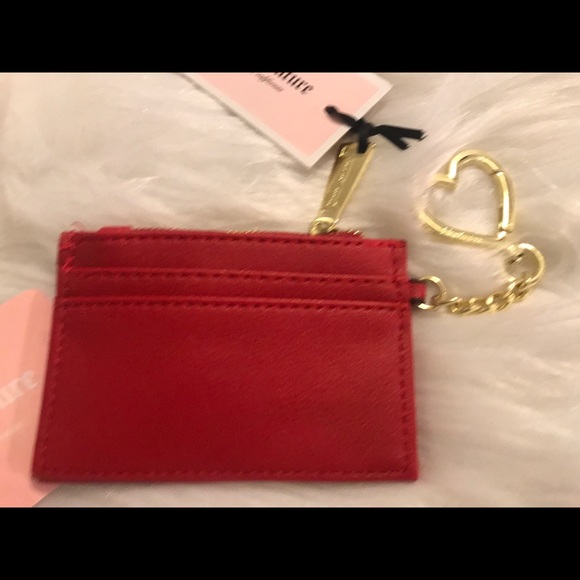NWT Juicy Couture Crimson red Card Case - Picture 2 of 3